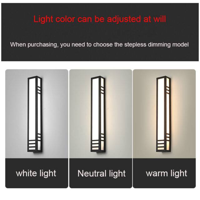 Oriental Style Modern Linear Outdoor Wall Lights - Lighting4Home