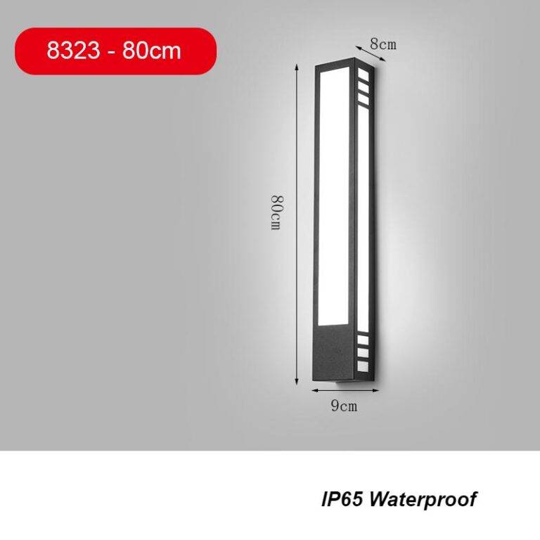 Oriental Style Modern Linear Outdoor Wall Lights Lighting4Home
