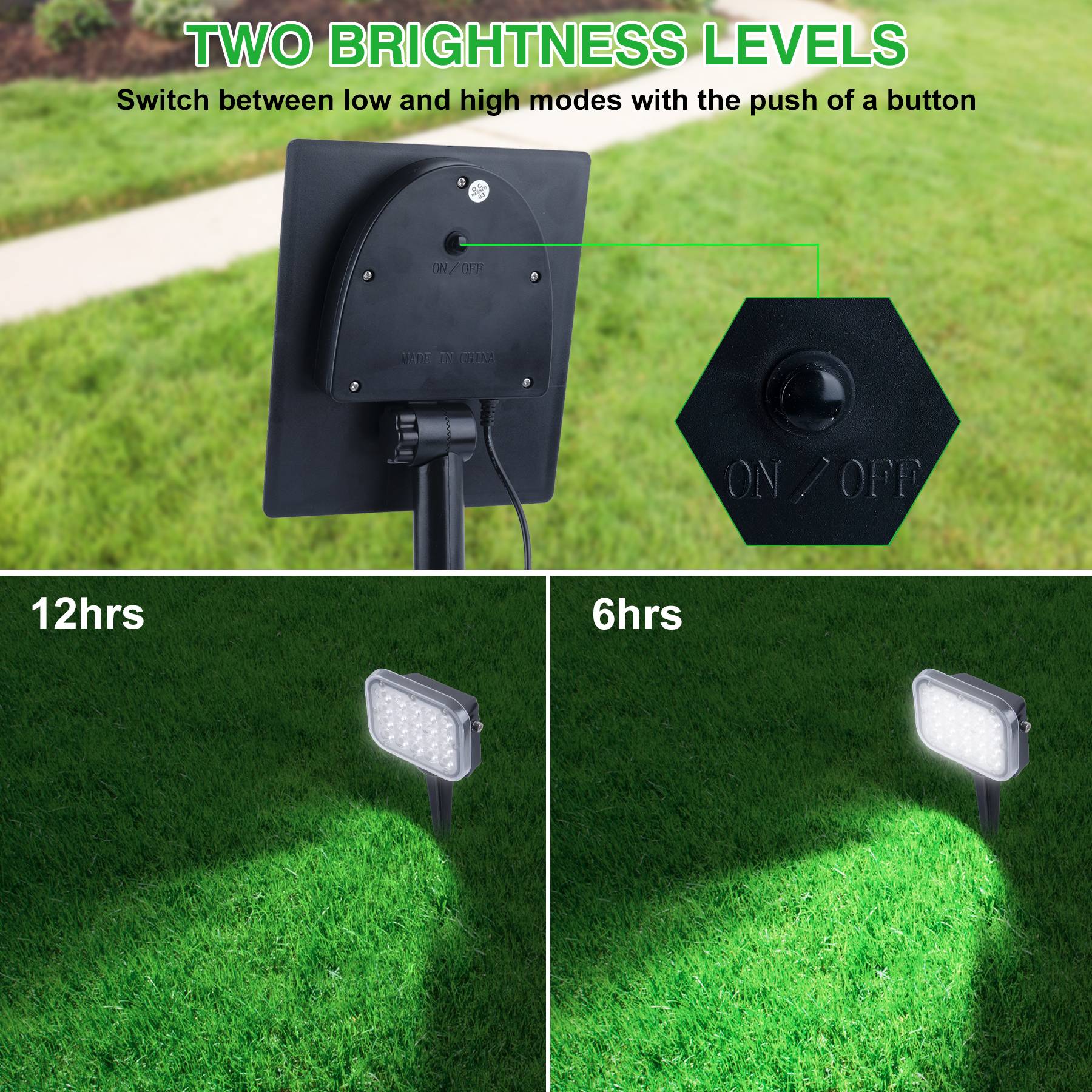 3000K/6000K/RGB Solar LED Light Outdoor IP65 Solar Lamp Garden Decoration 4in1/2in1 Outdoor Super Bright Landscape Spotlight Outdoor Landscape Lightings