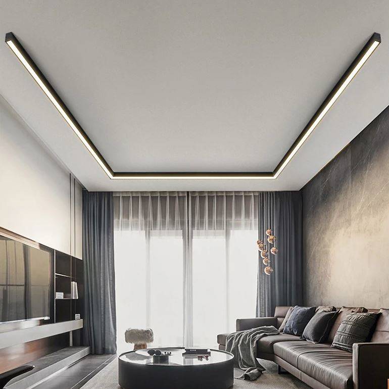 Long Strip Surface Mounted Linear Ceiling Light LED Ceiling Downlights