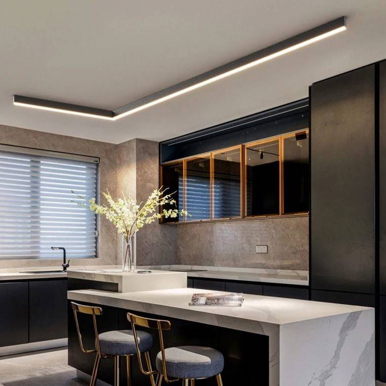 Long Strip Surface Mounted Linear Ceiling Light LED Ceiling Downlights