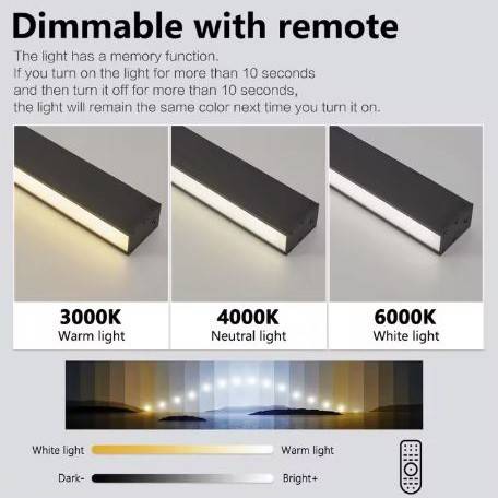 Long Strip Surface Mounted Linear Ceiling Light LED Ceiling Downlights