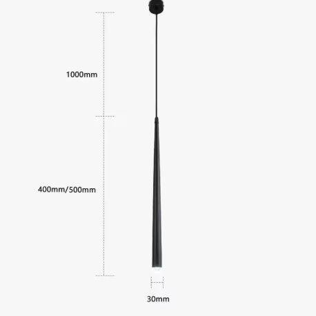 Conical Long Tube LED Pendant Light Pendant Lights