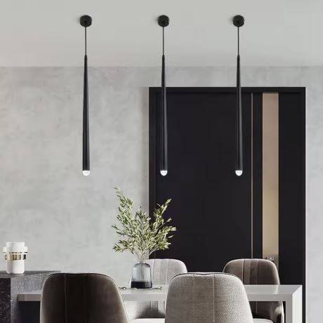 Conical Long Tube LED Pendant Light Pendant Lights