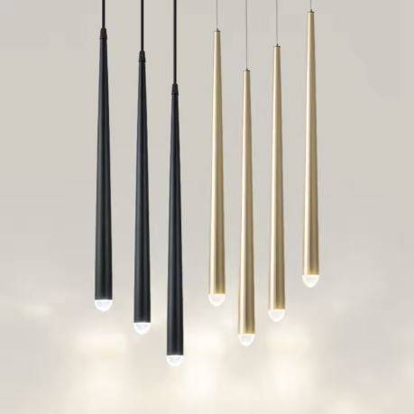 Conical Long Tube LED Pendant Light Pendant Lights