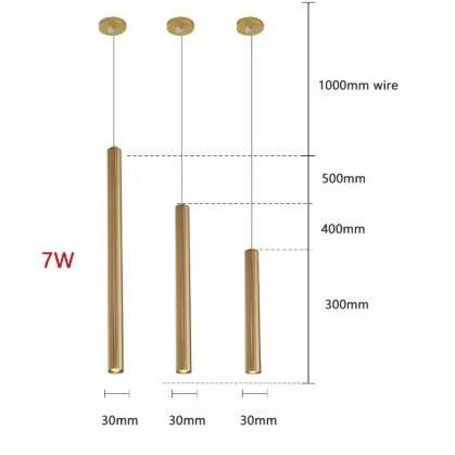 Slim Golden Long Tube Pendant Spotlights Pendant Lights Slim Golden Long Tube Pendant Spotlights Pendant Lights