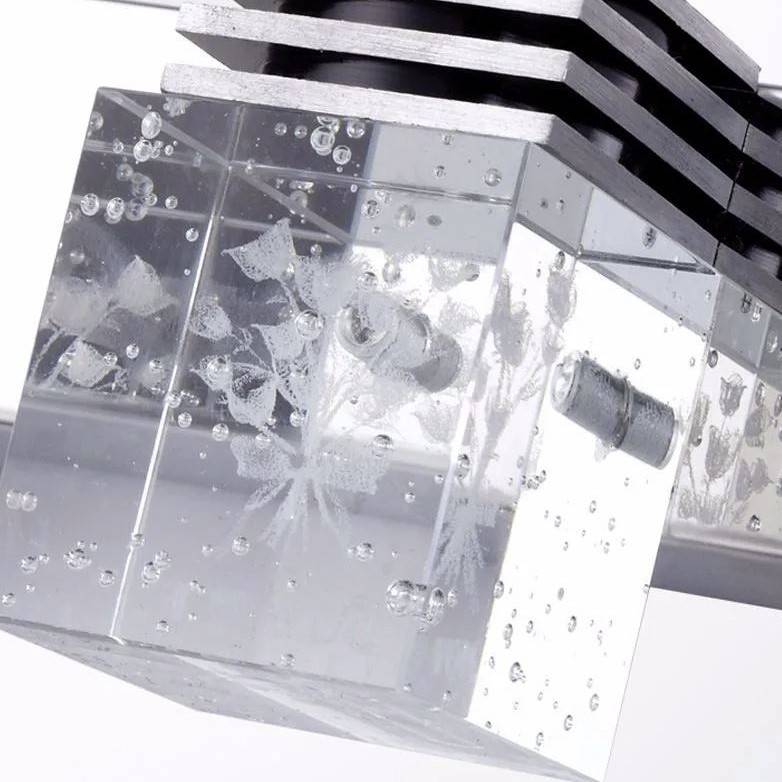 Crystal Cube Shade Over Mirror Light Vanity Lights Wall Lamps (Indoor)