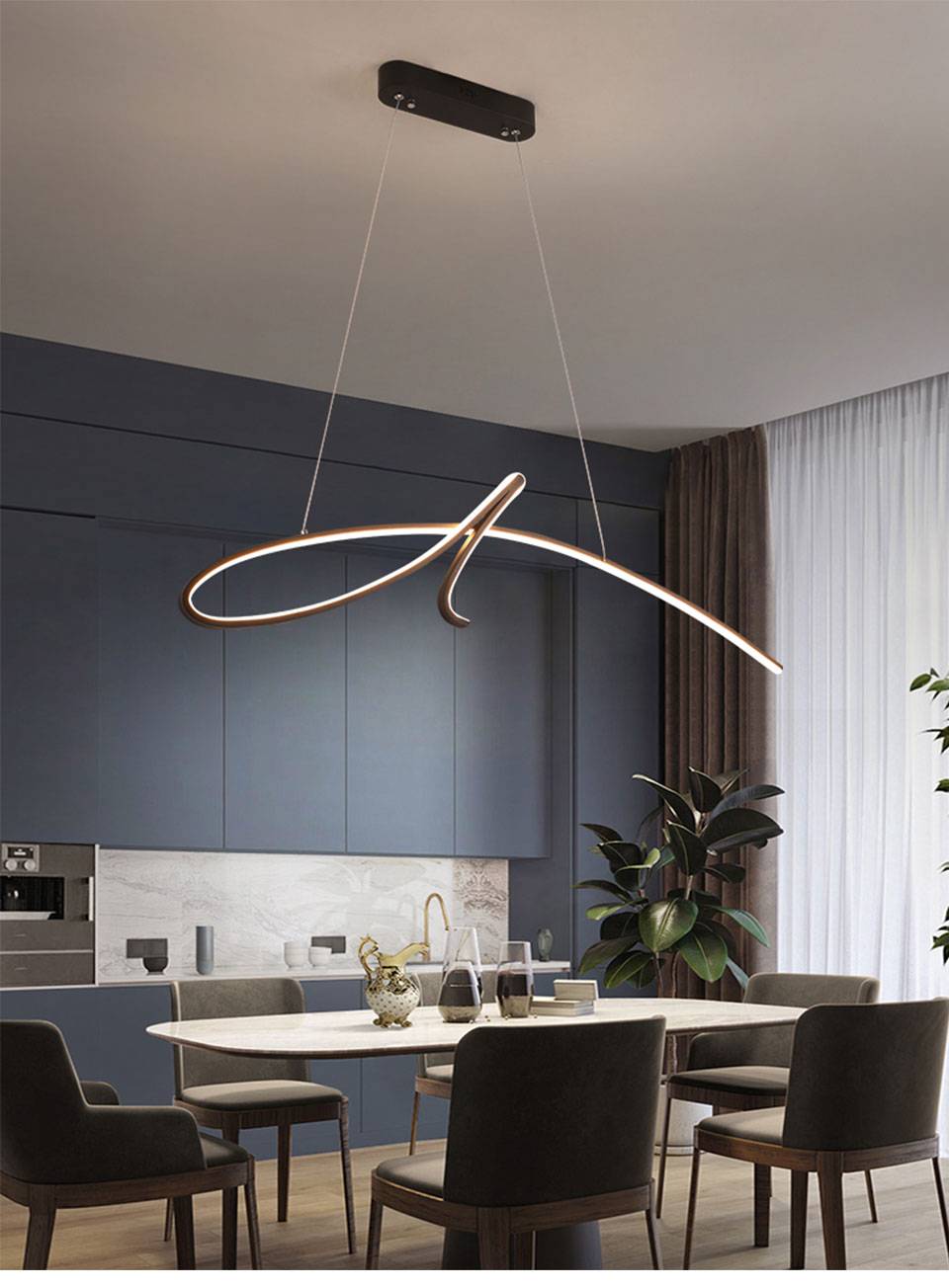 Modern LED Pendant Light Creative For Study Kitchen Dining Living Room Decrotio Cord Hanging Lustre Indoor Lamps Input AC90-260V Pendant Lights