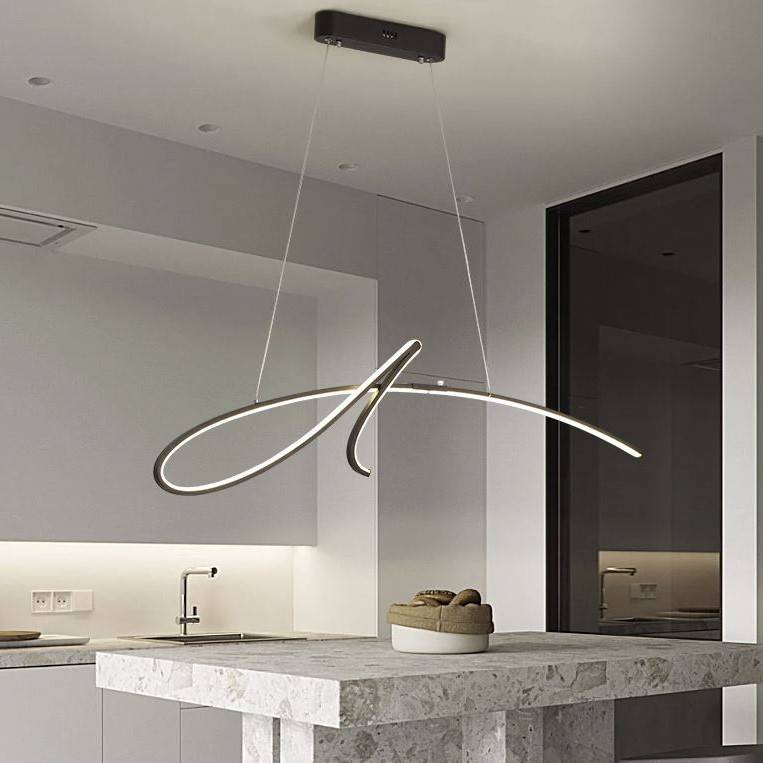 Modern Spiral Curve LED Pendant Chandelier Chandeliers Pendant Lights