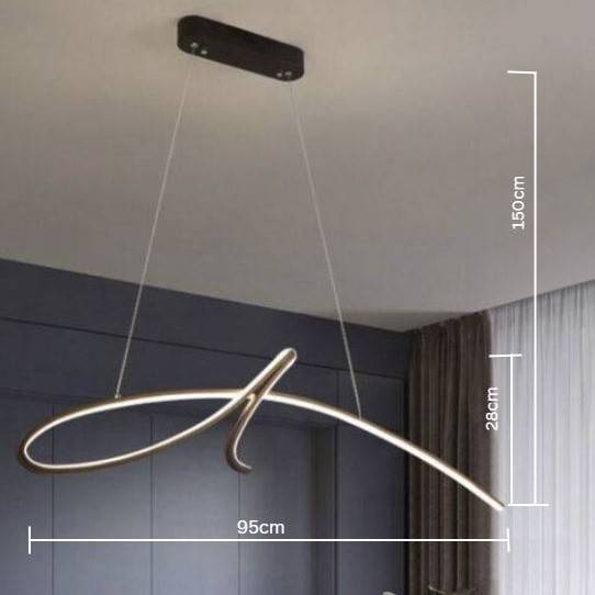 Modern Spiral Curve LED Pendant Chandelier Chandeliers Pendant Lights