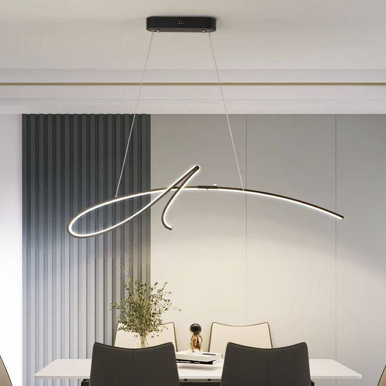 Modern Spiral Curve LED Pendant Chandelier Chandeliers Pendant Lights