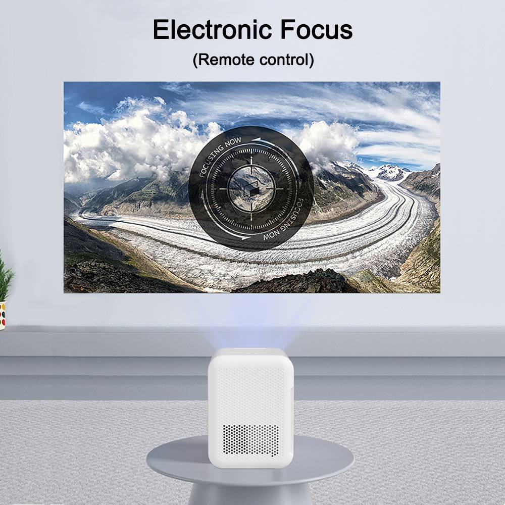 Salange P700 Mini Projector Android 10 Supported 4K Full HD 1080P LED Video Beamer Wifi Home Theater Compatible with USB HDMI AV Digital Projectors Lighting Tech Gadgets
