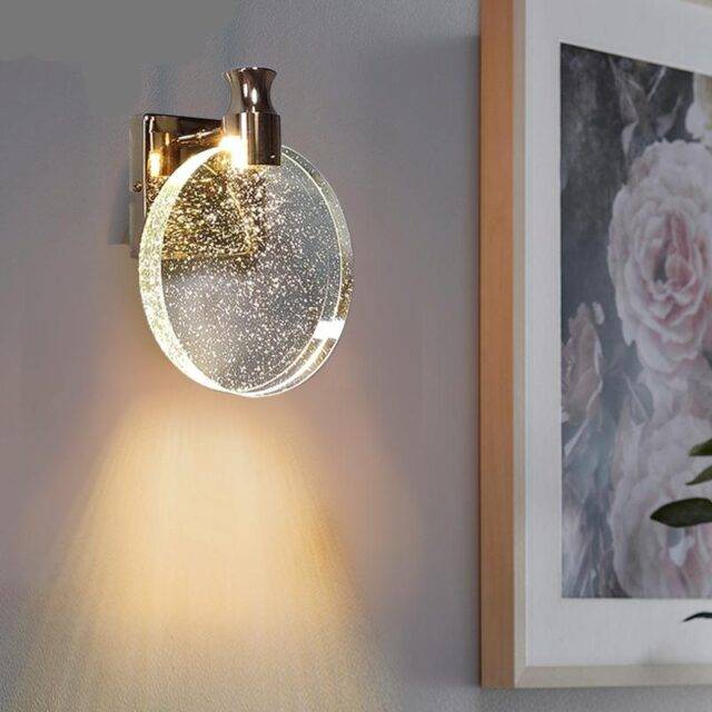 Elegant Bubble Crystal Wall Sconce Lamp - Lighting4Home