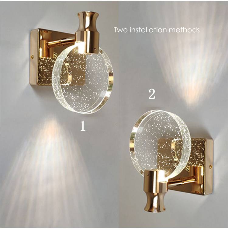 Elegant Bubble Crystal Wall Sconce Lamp Vanity Lights Wall Lamps (Indoor)