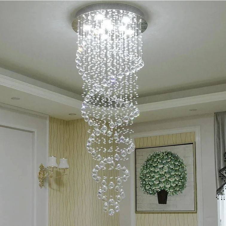 Luxury LED Crystal Cyclone Raindrop Chandelier Chandeliers Luxury LED Crystal Cyclone Raindrop Chandelier Chandeliers