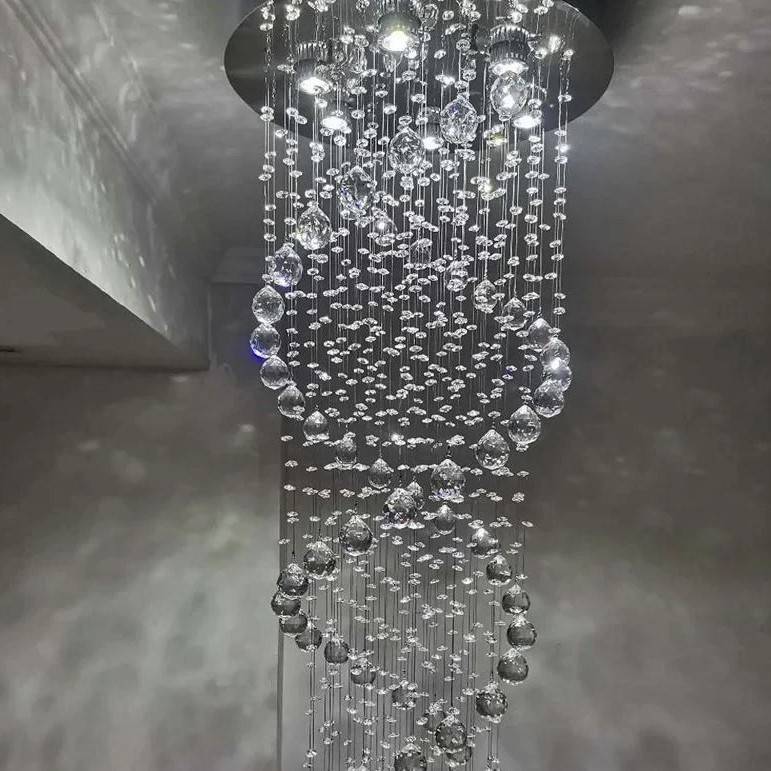 Luxury LED Crystal Cyclone Raindrop Chandelier Chandeliers Luxury LED Crystal Cyclone Raindrop Chandelier Chandeliers