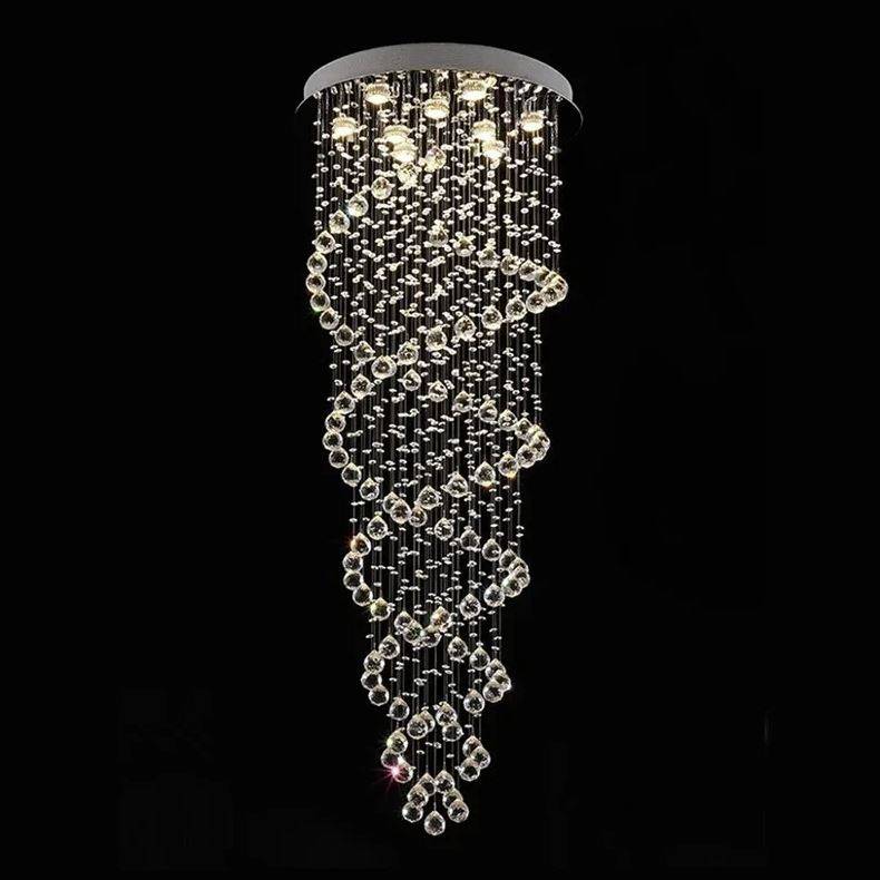 Luxury LED Crystal Cyclone Raindrop Chandelier Chandeliers Luxury LED Crystal Cyclone Raindrop Chandelier Chandeliers