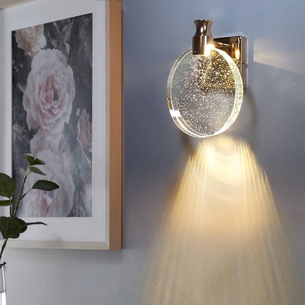 Modern Crystal Wall Lamp Bedside Sconce Wall Lights For Bedroom/Living Room/Dining/Living Room/Mirror Front Lamp Makeup Lamp Vanity Lights