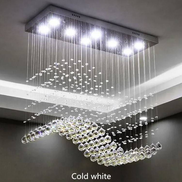 Modern LED Rectangle Crystal Chandeliers Chandeliers Modern LED Rectangle Crystal Chandeliers Chandeliers