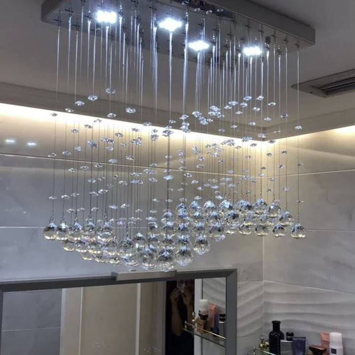 Modern LED Rectangle Crystal Chandeliers Chandeliers Modern LED Rectangle Crystal Chandeliers Chandeliers