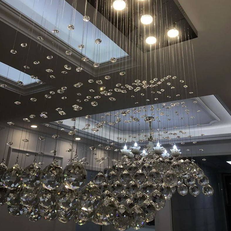Modern LED Rectangle Crystal Chandeliers Chandeliers Modern LED Rectangle Crystal Chandeliers Chandeliers
