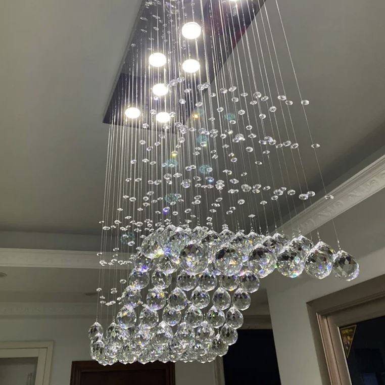 Modern LED Rectangle Crystal Chandeliers Chandeliers Modern LED Rectangle Crystal Chandeliers Chandeliers