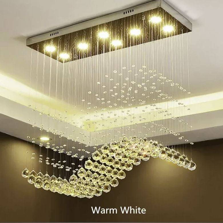 Modern LED Rectangle Crystal Chandeliers Chandeliers Modern LED Rectangle Crystal Chandeliers Chandeliers