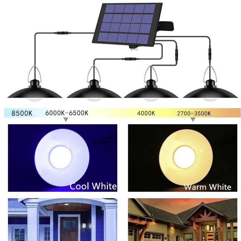 Solar Shed Hanging Pendant Lights Garden Decorative Lights Outdoor Landscape Lightings Solar Powered Security Lights