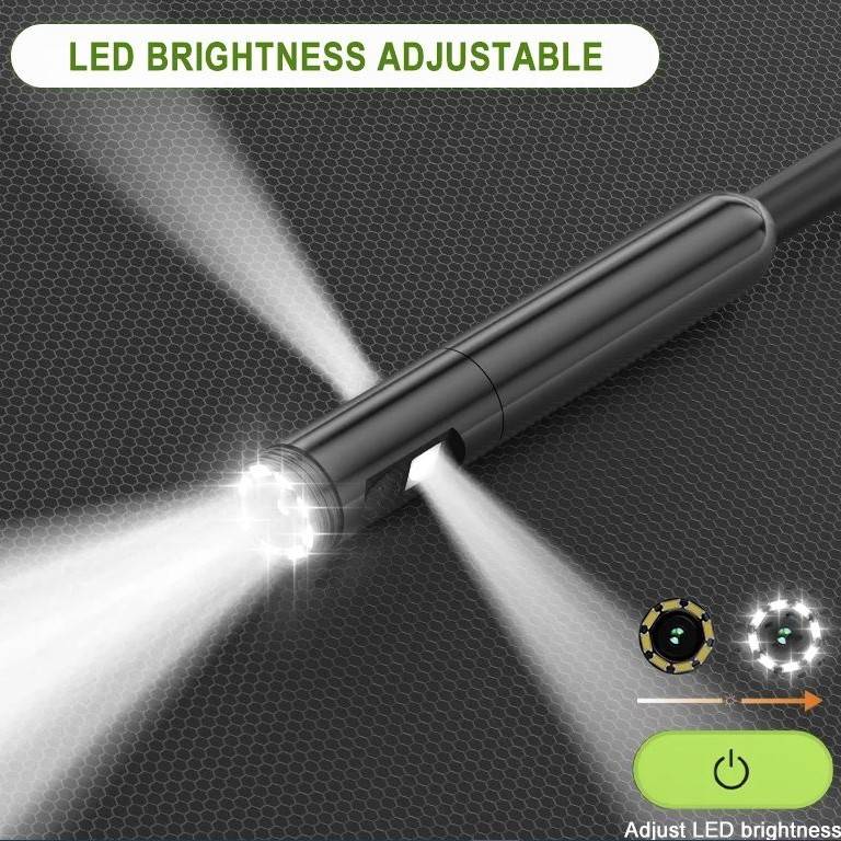Endoscope Inspection Camera with Monitor Lanterns and Work Lighting Lighting Tech Gadgets