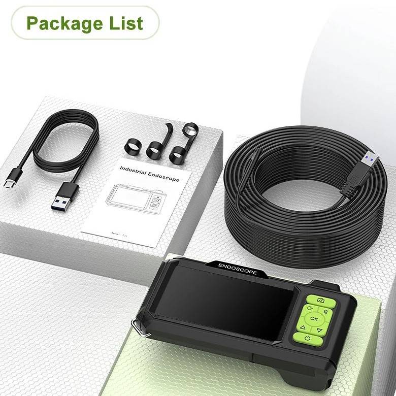 Endoscope Inspection Camera with Monitor Lanterns and Work Lighting Lighting Tech Gadgets