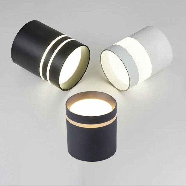 Surface Mounted LED Cylindrical Spotlights LED Ceiling Downlights