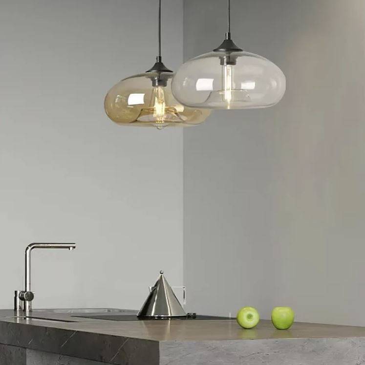 Colorful Oval Glass Pendant Light Pendant Lights Colorful Oval Glass Pendant Light Pendant Lights