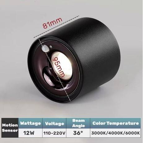 Motion Sensor LED Ceiling Spotlights LED Ceiling Downlights