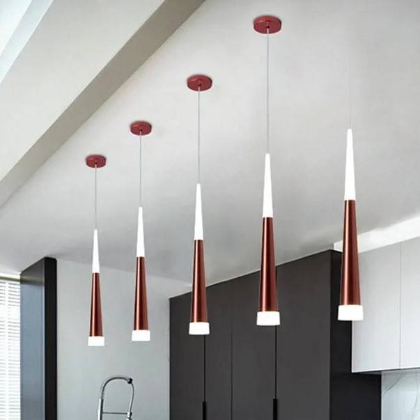 Conical LED Tube Pendant Lights Pendant Lights Conical LED Tube Pendant Lights Pendant Lights