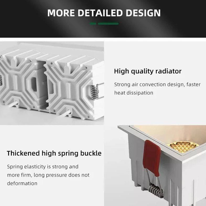 Recessed Square LED Ceiling Spotlights LED Ceiling Downlights