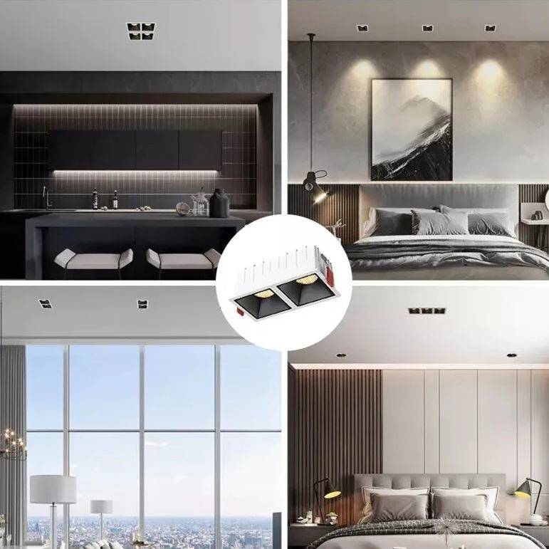 Recessed Square LED Ceiling Spotlights LED Ceiling Downlights