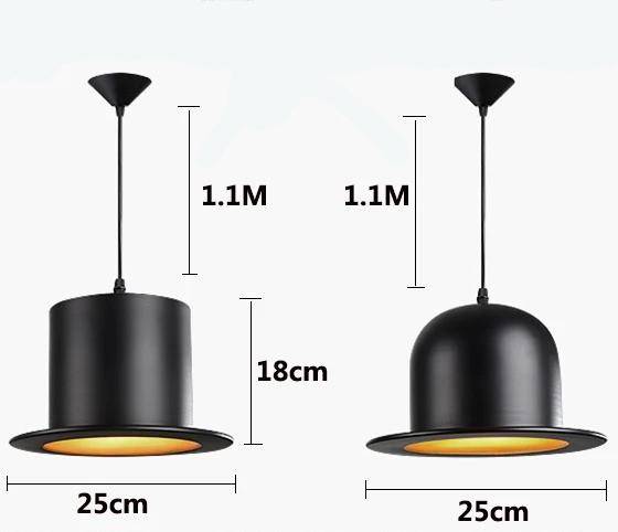 Retro Top Hat Pendant Light Pendant Lights