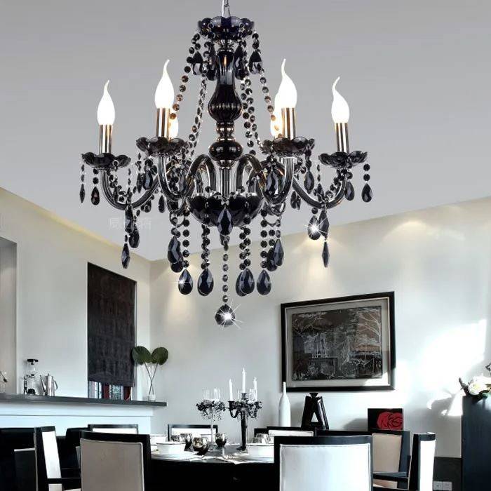 Luxury Black Crystal Chandelier Chandeliers