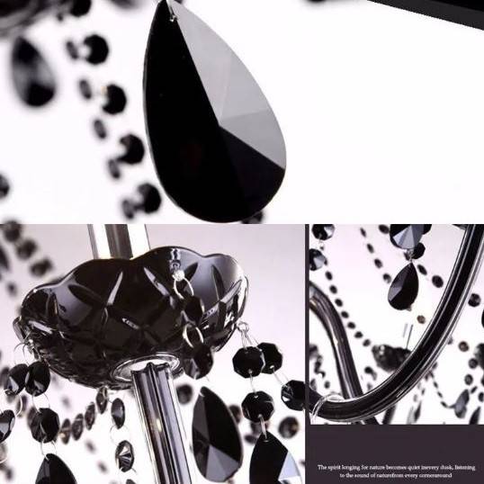 Luxury Black Crystal Chandelier Chandeliers