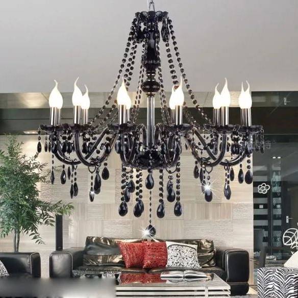 Luxury Black Crystal Chandelier Chandeliers