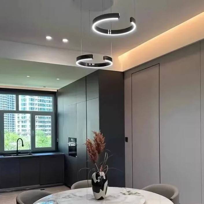 Modern LED Halo C-Ring Pendant Chandeliers Chandeliers Pendant Lights Modern LED Halo C-Ring Pendant Chandeliers Chandeliers Pendant Lights