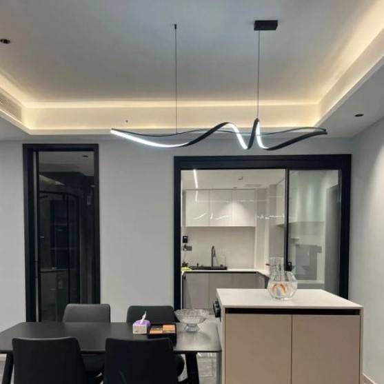 Modern Spiral Linear Pendant Chandelier Chandeliers Pendant Lights