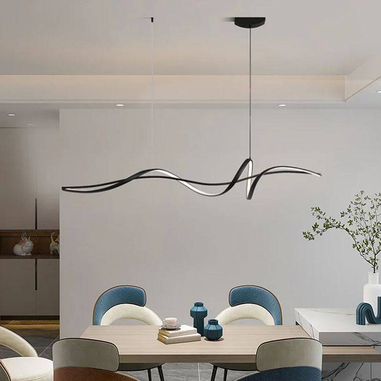 Modern Spiral Linear Pendant Chandelier Chandeliers Pendant Lights