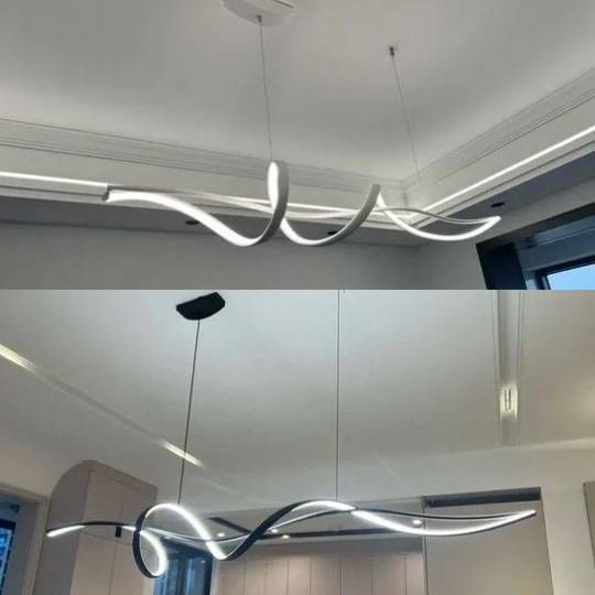 Modern Spiral Linear Pendant Chandelier Chandeliers Pendant Lights