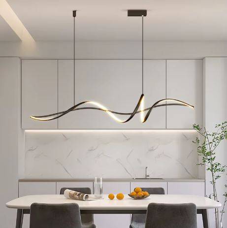 Modern Spiral Linear Pendant Chandelier Chandeliers Pendant Lights
