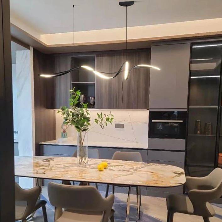 Modern Spiral Linear Pendant Chandelier Chandeliers Pendant Lights