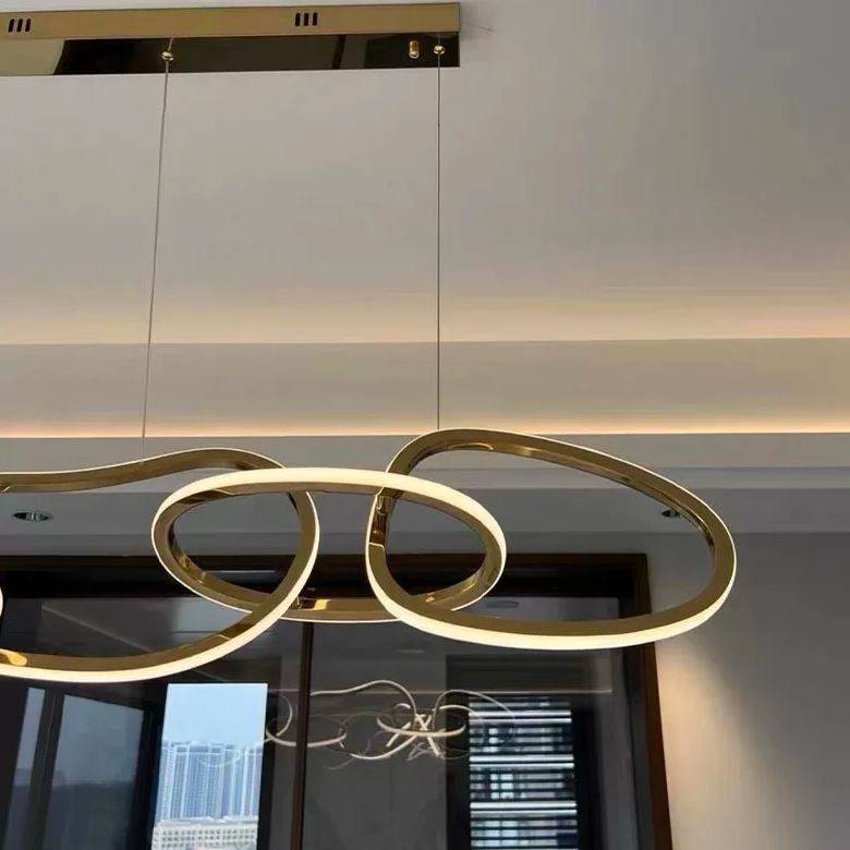 Modern Twisted LED Circular Rings Pendant Chandelier Chandeliers Pendant Lights