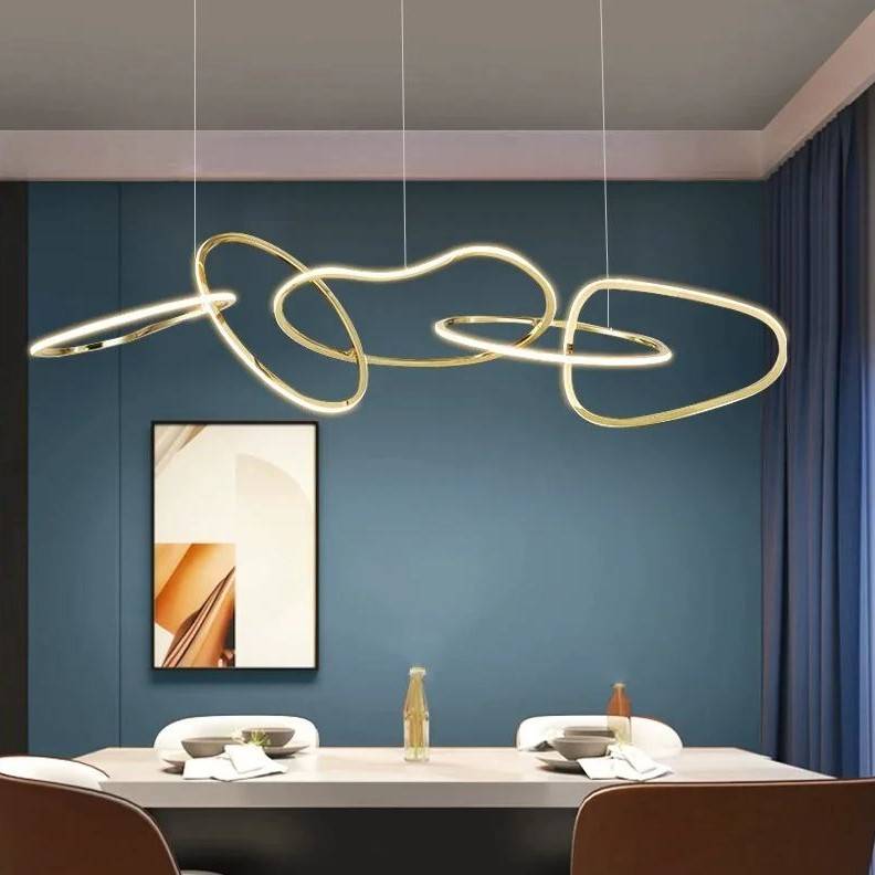 Modern Twisted LED Circular Rings Pendant Chandelier Chandeliers Pendant Lights