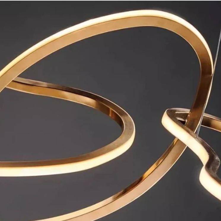 Modern Twisted LED Circular Rings Pendant Chandelier Chandeliers Pendant Lights