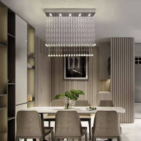 Elegant Rectangular Raindrop Crystal Chandelier Chandeliers Elegant Rectangular Raindrop Crystal Chandelier Chandeliers